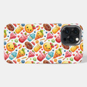 元気でおもしろ可愛いお菓子 iPhoneケース (裏面横)