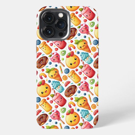 元気でおもしろ可愛いお菓子 iPhoneケース (裏面)