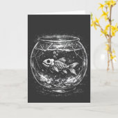 "元気です" - BurnsInHellによる金魚 カード (黄色い花)