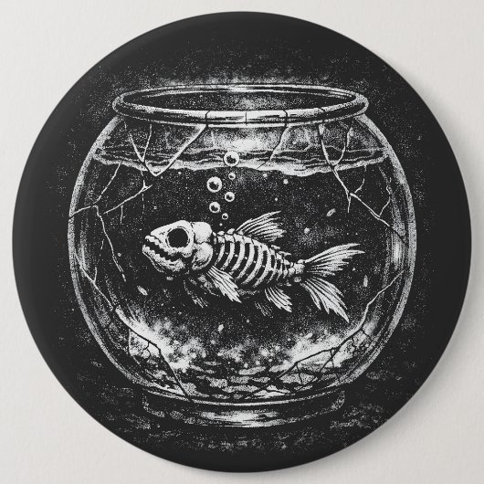 "元気です" - BurnsInHellによる金魚 缶バッジ (正面)