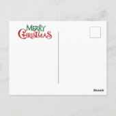 元気なクリスマス犬 ポストカード (裏面)