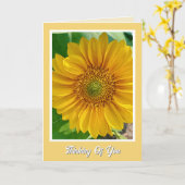元気なスピーディーな回復を願うカード カード (黄色い花)