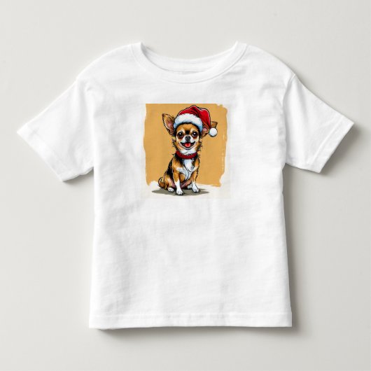 元気なチワワ トドラーTシャツ (正面)