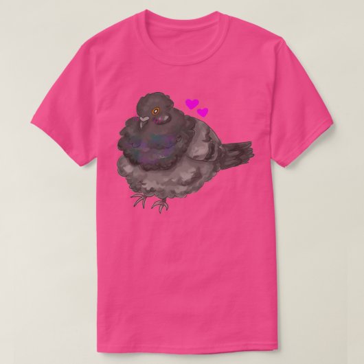 元気なハト Tシャツ (デザイン正面)