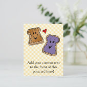 元気なピーナッツバターとゼリー漫画の友達 ポストカード (スタンド正面)