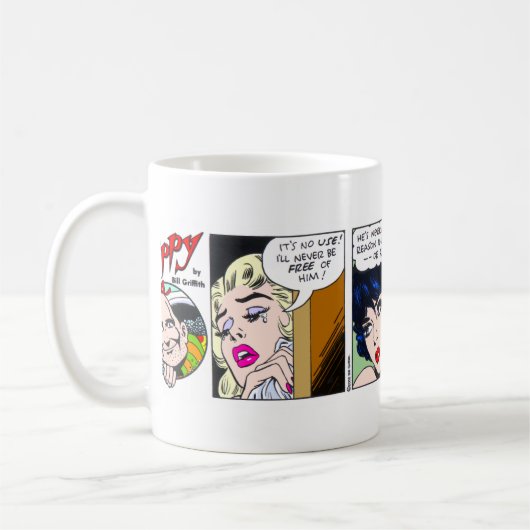 元気なロマンスのマグ コーヒーマグカップ (左)