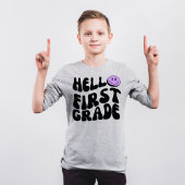 元気な一年生 レトロな小学校入学式 Tシャツ