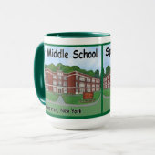 元気な中学校のマグ マグカップ (正面左)