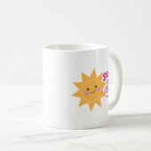 元気な太陽のポジティブフレーズ コーヒーマグカップ (正面右)