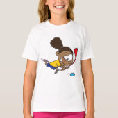 元気な女子ホッケー選手 Tシャツ (正面)