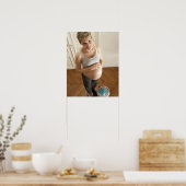 元気な妊婦 ポスター (キッチン)