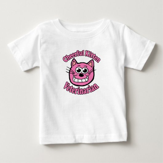 元気な子猫の獣医さん ベビーTシャツ (正面)