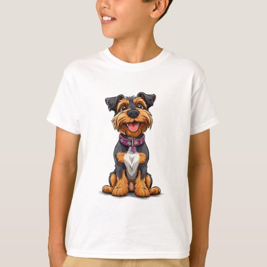元気な犬 Tシャツ (正面)