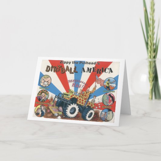 元気なDirtballアメリカNotecard カード (正面)