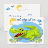 元気になってね！笑顔で ポストカード (正面/裏面)