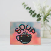 元気になるスープが全てを解決してくれる ポストカード (スタンド正面)