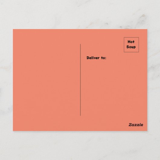 元気になるスープが全てを解決してくれる ポストカード (裏面)