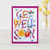 元気になる カード (黄色い花)