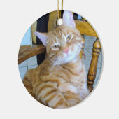元気に甘えた猫ネコが登場 セラミックオーナメント (左)