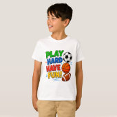 🎮 元気に遊ぼう!楽しい子どものギフト ⭐ Tシャツ (正面フル)