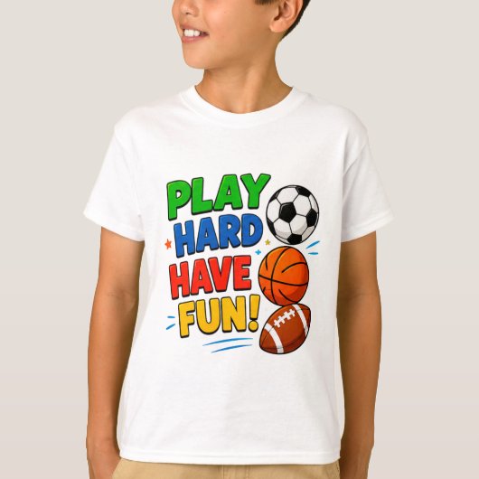 🎮 元気に遊ぼう!楽しい子どものギフト ⭐ Tシャツ (正面)