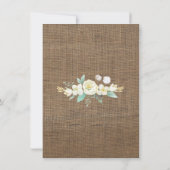 元気のないバプテスマサンキューカード、男の子の双子 サンキューカード (裏面)