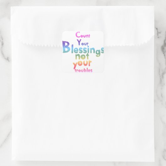 元気を出して一日を明るくするための贈り物 スクエアシール (バッグ)