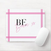 元気を出す前向きる感動的ピンク色だ マウスパッド (マウス)