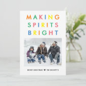 元気を出す |クリスマスの休日の写真 シーズンカード (スタンド正面)