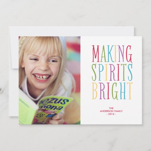 元気を出す |ホリデーカード シーズンカード (正面)