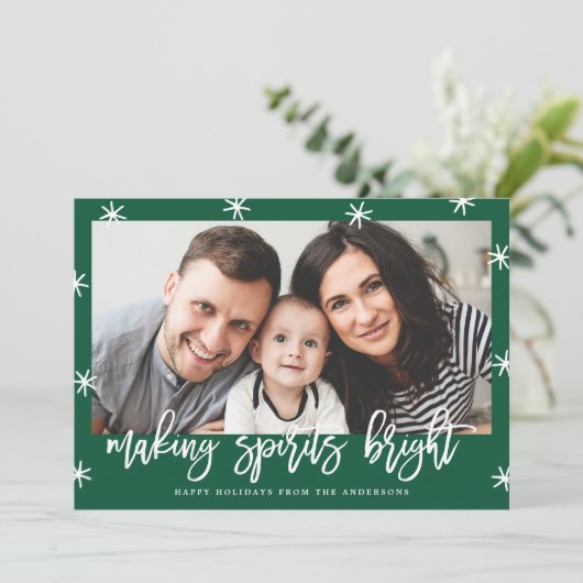 元気を出す |ホリデーフォトカード シーズンカード (スタンド正面)