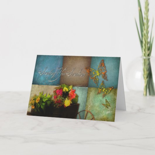 元気を出す – 太陽の光を送る カード (正面)