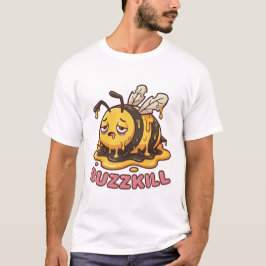 元気を出せないハチ - 疲れ果てたハチの溶けTシャツ Tシャツ