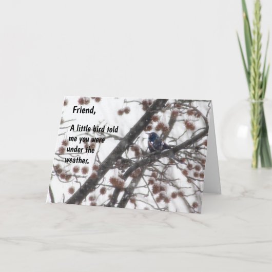 元気を取れ小鳥が私に下がっていたと言った… カード (正面)