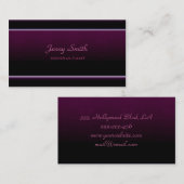 元気エレガントなビロード 名刺 (正面/裏面)