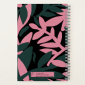 元気カラフルの葉良い模様 ノートブック (裏面)