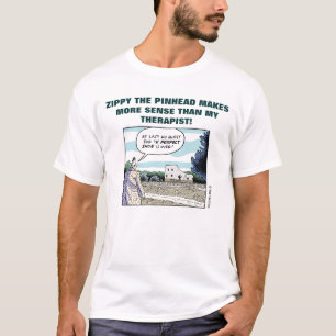 元気ピンの頭は私のTHERAPIよりより多くの意味を成しています Tシャツ