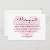 元気モダンを祈ってピンクハート。の結婚挿入 エンクロージャーカード (正面/裏面)