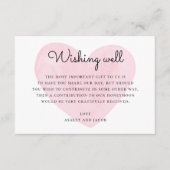 元気モダンを祈ってピンクハート。の結婚挿入 エンクロージャーカード (正面)