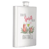 元気モダンパーソナライズされたを出す フラスク (右)