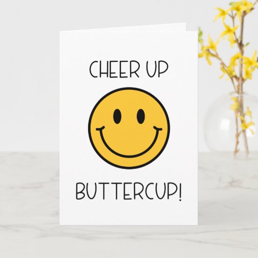 元気出して! カード (黄色い花)