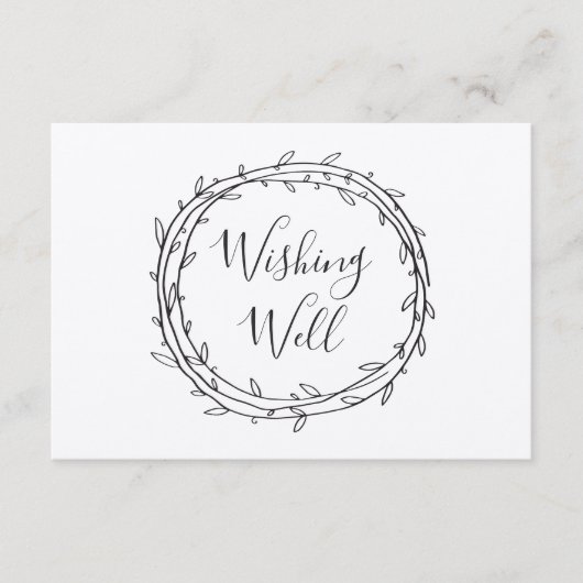 元気素朴を祈ってボタニカルな田舎の結婚式 エンクロージャーカード (正面)