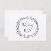 元気素朴を祈ってボタニカルな田舎の結婚式 エンクロージャーカード (正面/裏面)