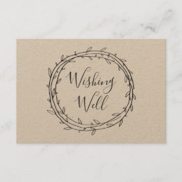 元気素朴を祈ってボタニカルな田舎の結婚式 エンクロージャーカード