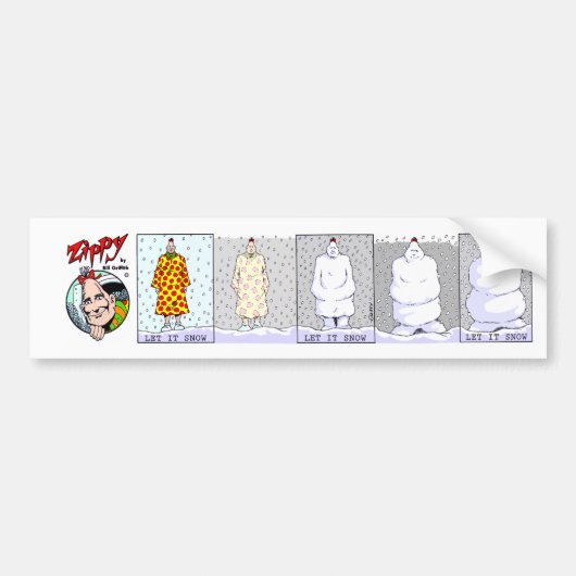 元気: それバンパーステッカー割り当てられる雪が降るため バンパーステッカー (正面)