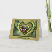 元法父ハッピーファーザーデーかわいいハート カード (正面)