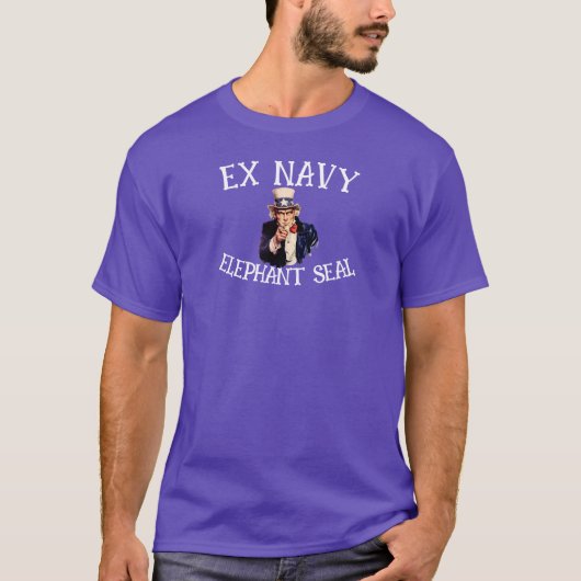 元海軍象シール Tシャツ (正面)