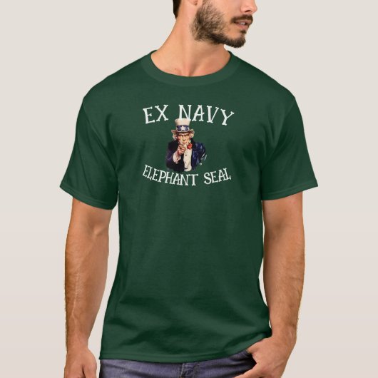 元海軍象シール Tシャツ (正面)