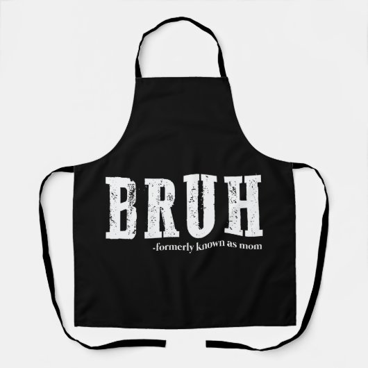 元祖ママとして知られるBruh おもしろ母の日 エプロン (正面)