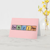 元素で作られた純正品 カード (黄色い花)